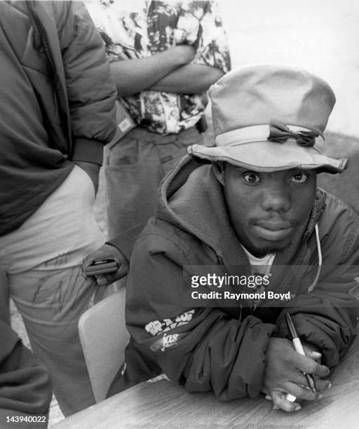 Rapper Bushwick Bill of The Geto Boys poses for photos at George's Music Room in Chicago, Illinois in SEPTEMBER 1992.