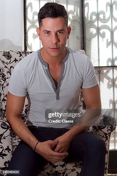 Mexican singer Christian Chavez during a photo session on May 3, 2012 in Mexico City, Mexico.