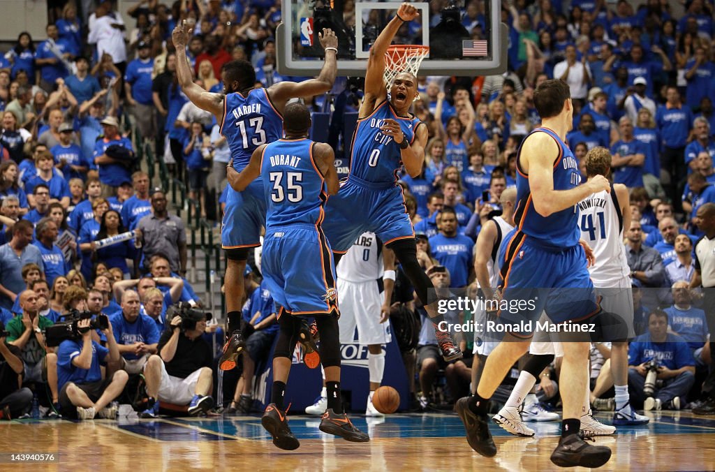 Oklahoma City Thunder v Dallas Mavericks - Game Four