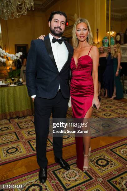Dom Casamento and Alex Goldenbaum attend the Yorkville Ball 2022 at The Union Club on November 05, 2022 in New York City.
