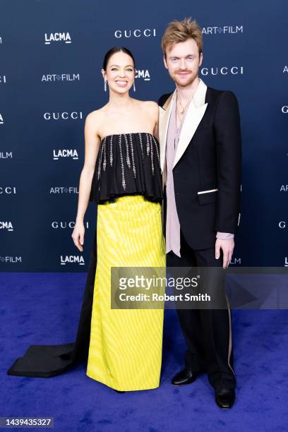 Actress Claudia Sulewski and singer-songwriter Finneas O'Connell attend the 11th Annual LACMA Art+Film Gala at Los Angeles County Museum of Art on...