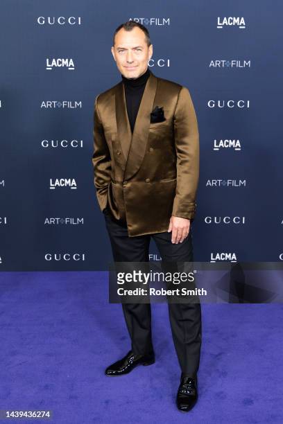 Actor Jude Law attends the 11th Annual LACMA Art+Film Gala at Los Angeles County Museum of Art on November 05, 2022 in Los Angeles, California.