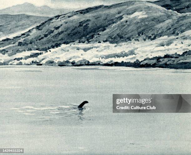 Loch Ness Monster, 1933 illustration The Illustrated London News Silver Jubilee Record Number: King George V & Queen Mary, 1910-1935. London, 1935.