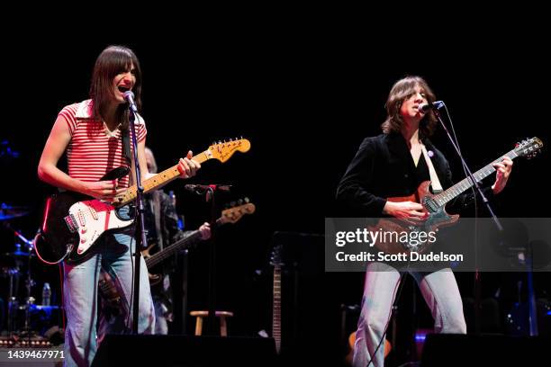 Musicians Brian D'Addario and Michael D'Addario of The Lemon Twigs performs onstage during the Wild Honey Tribute to Big Star benefiting Autism...