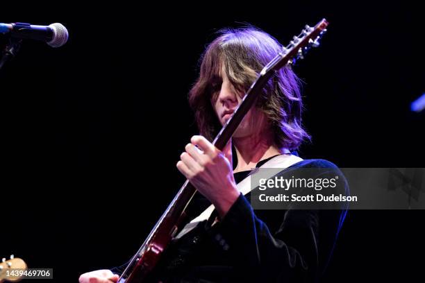 Musician Michael D'Addario of The Lemon Twigs performs onstage during the Wild Honey Tribute to Big Star benefiting Autism Healthcare Cooperative at...