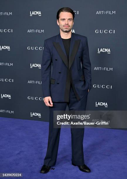 Sebastian Stan attends the 11th Annual LACMA Art + Film Gala at Los Angeles County Museum of Art on November 05, 2022 in Los Angeles, California.
