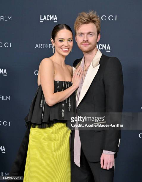 Claudia Sulewski and FINNEAS attend the 11th Annual LACMA Art + Film Gala at Los Angeles County Museum of Art on November 05, 2022 in Los Angeles,...
