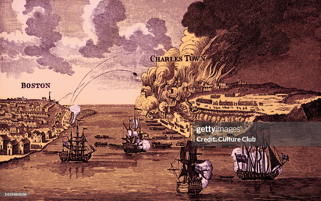 Attack on Bunkers 's Hill and burning of Charlestown