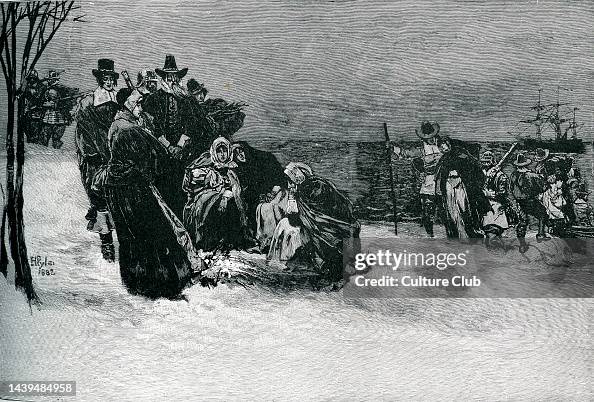 Landing of the Mayflower pilgrims