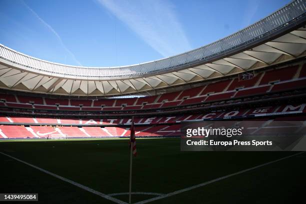 General view before the spanish league, La Liga Santander, football match played between Atletico de Madrid and RCD Espanyol at Civitas Metropolitano...