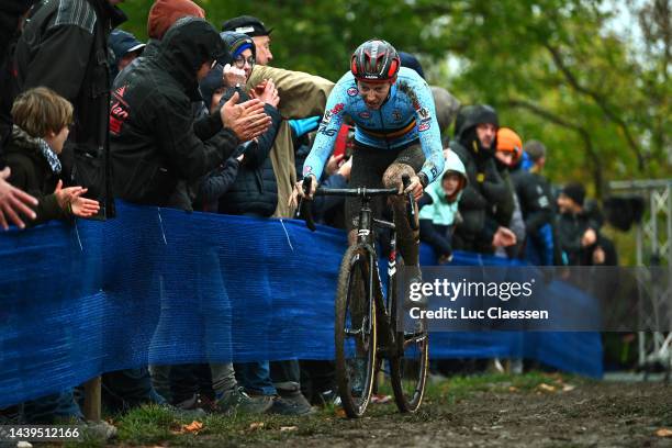 Michael Vanthourenhout of Belgium competes during the 20th UEC European Cyclo-cross Championships 2022 - Men's Elite / #EuroCross22 / on November 06,...