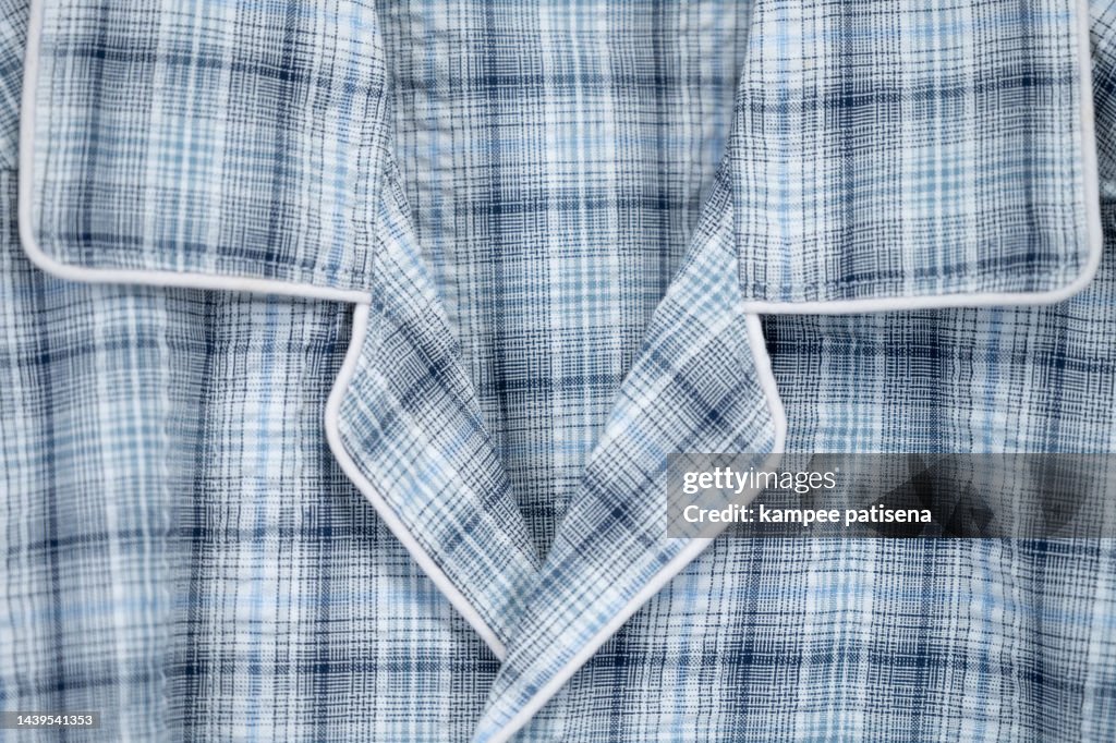 Cotton sleepwear fabric background.