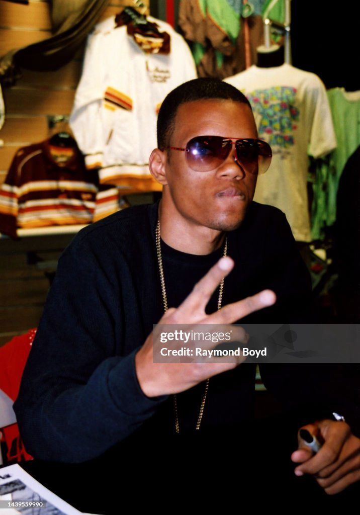 C Rich Rapper Rapper Rich Boy poses for photos at DTLR clothing store in Chicago ...