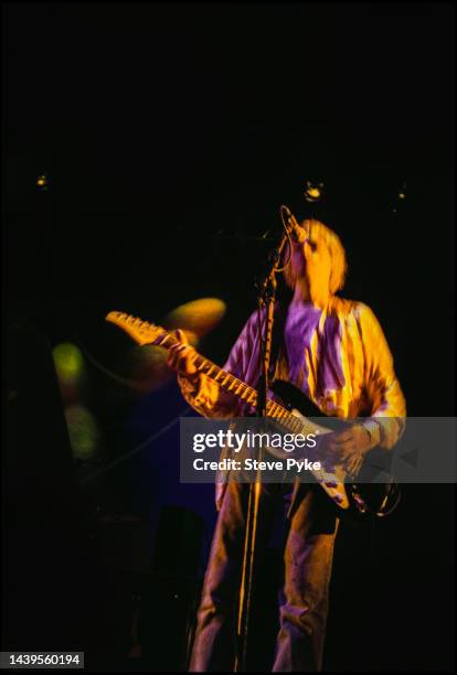 Kurt Cobain singer/guitarist in rock band Nirvana on stage in Belfast 1992.