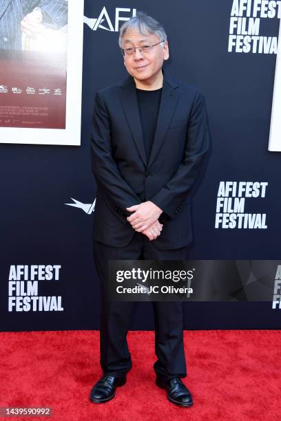 Kazuo Ishiguro attends the "Living" Premiere during the 2022 AFI Fest at TCL Chinese Theatre on November 06, 2022 in Hollywood, California.