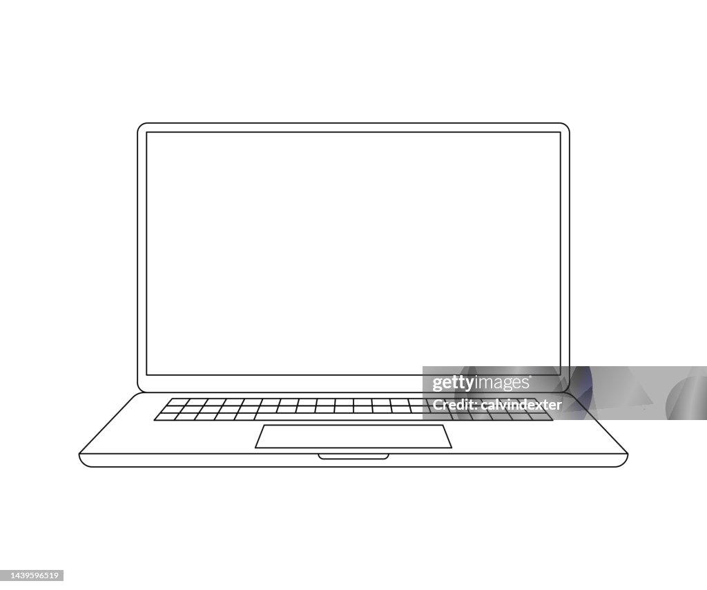 Laptop computer mockup