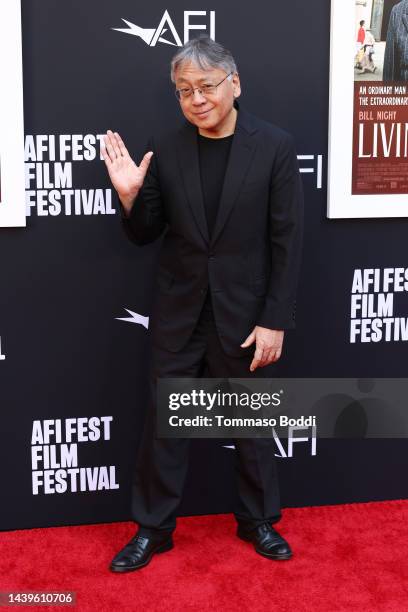 Kazuo Ishiguro attends the "Living" premiere during the 2022 AFI Fest at TCL Chinese Theatre on November 06, 2022 in Hollywood, California.