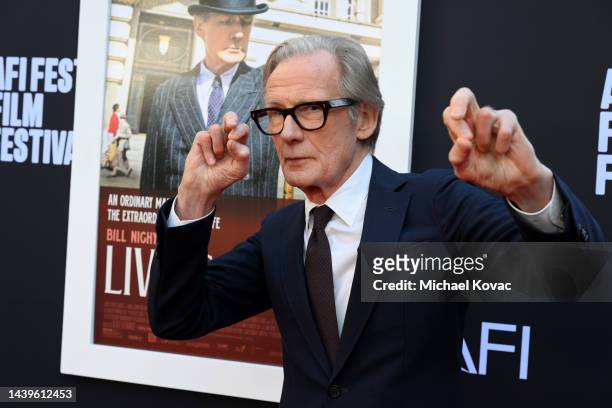 Bill Nighy attends the AFI Fest 2022: Red Carpet Premiere Of “Living” at TCL Chinese Theatre on November 06, 2022 in Hollywood, California.