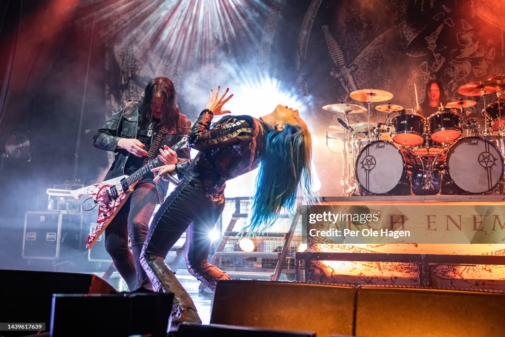 Behemoth Condert Michael Amott, Alissa White-Gluz and Daniel Erlandsson from Arch ...