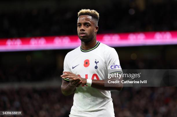 Ryan Sessegnon of Tottenham Hotspur during the Premier League match between Tottenham Hotspur and Liverpool FC at Tottenham Hotspur Stadium on...