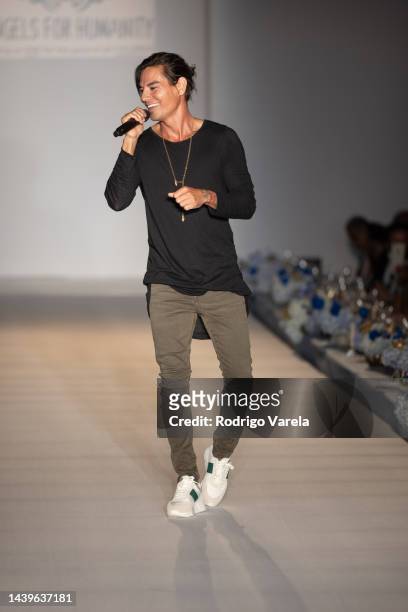 Singer Julio Iglesias, Jr. Performs at the 2022 Angels For Humanity Catwalk For Charity at the Ritz-Carlton Key Biscayne, Miami on November 06, 2022...