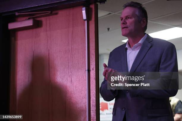 Alaskan Governor Mike Dunleavy joins other Alaskan Republicans at a Get Out The Vote event hosted by the Alaska Republican Party on November 06, 2022...