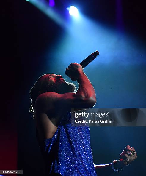 Sammy Singer Singer Sammie performs onstage during The Millennium Tour: Turned Up ...