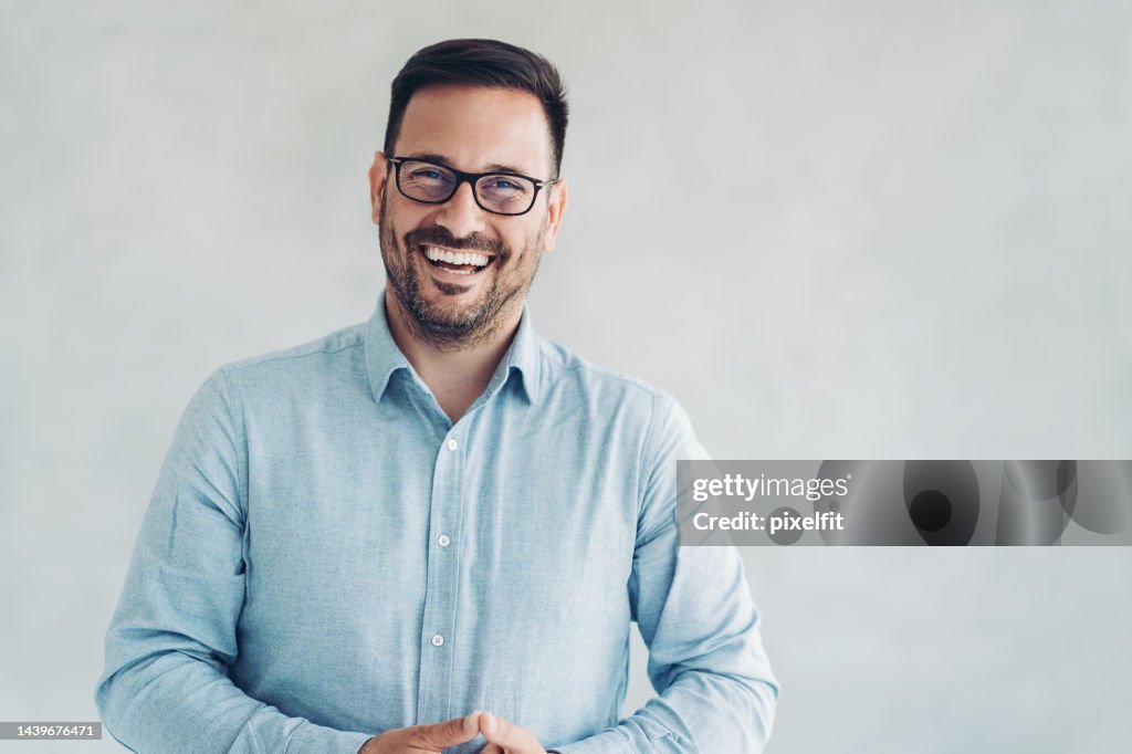 Smiling young entrepreneur
