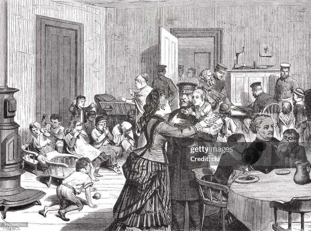 New York City, dormitory for lost children, 1875