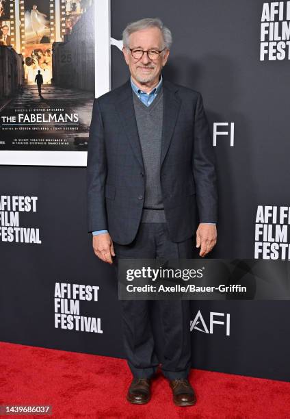 Steven Spielberg attends the 2022 AFI Fest - "The Fabelmans" Closing Night Gala Premiere at TCL Chinese Theatre on November 06, 2022 in Hollywood,...