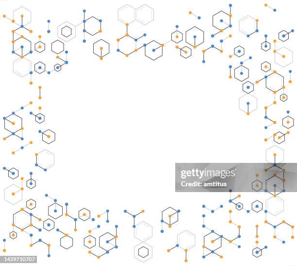 molecular frame - complicated math stock illustrations