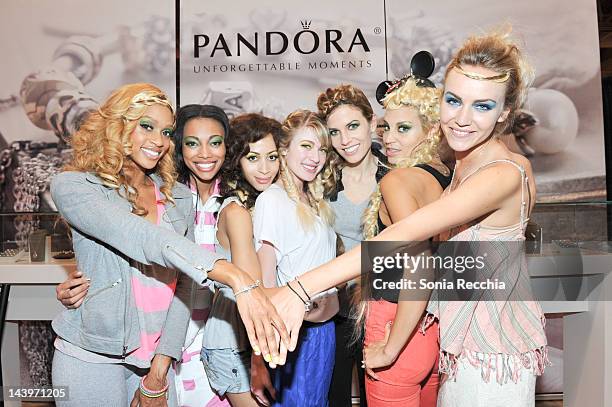 America's Next Top Model All Stars Camille McDonald, Bianca Golden, Isis King, Laura Kirkpatrick, Shannon Stewart, Lisa D'Amato and Alexandria...