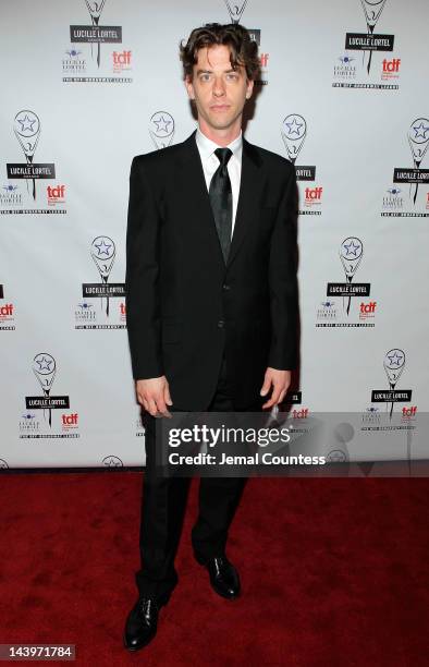 Actor Christian Borle attends the 27th Annual Lucille Lortel Awards at NYU Skirball Center on May 6, 2012 in New York City.