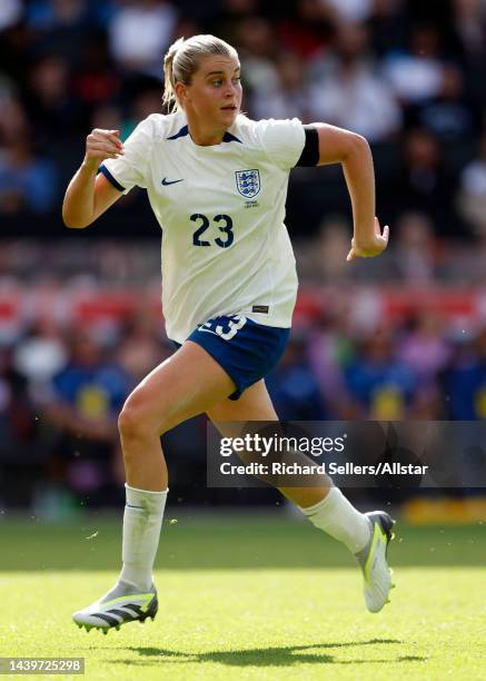 Alessia Russo of England running during the Women's International Friendly match between England and Portugal at Stadium MK on July 01, 2023 in...