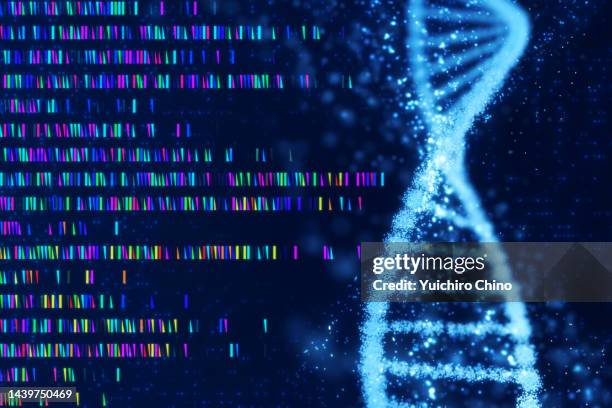 genome analysis background - big data therapie stock-fotos und bilder