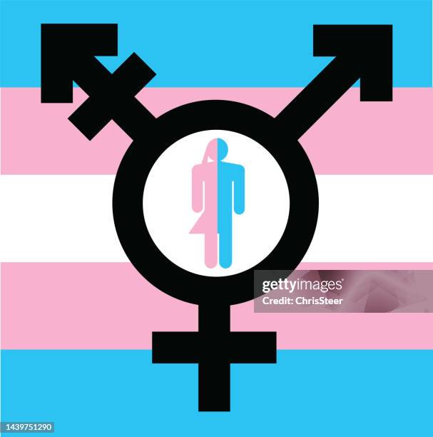 transgender symbol - gender symbol stock illustrations