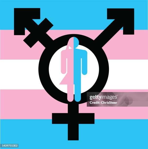 transgender symbol - trans pride stock illustrations