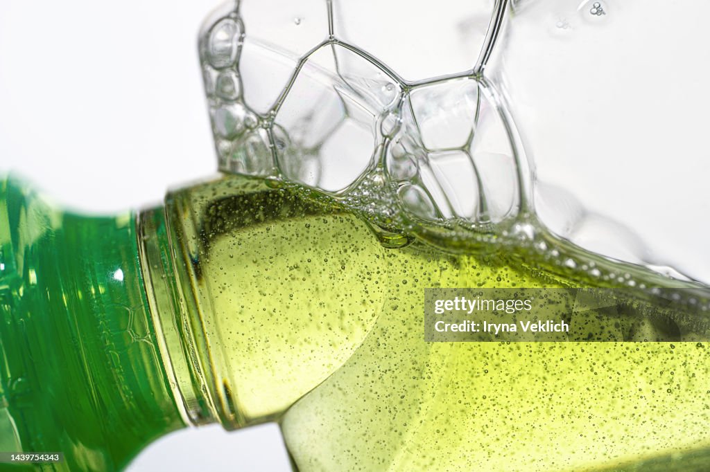 Concept of an eco cosmetics with Aloe Vera, Cannabis extracts.