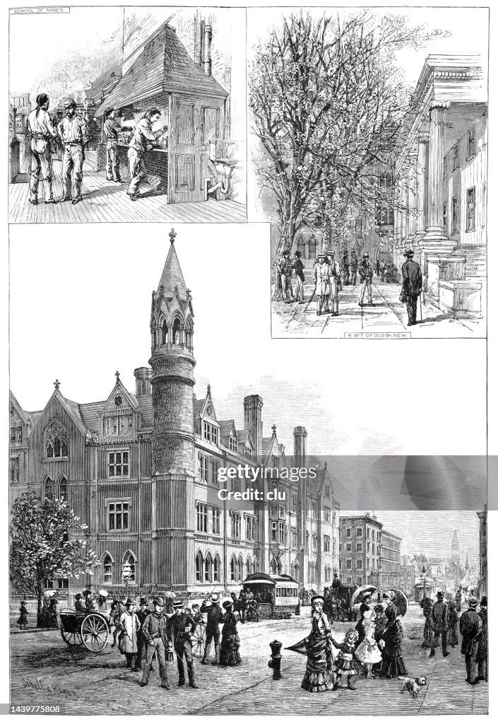 New York City, Columbia college, 1885