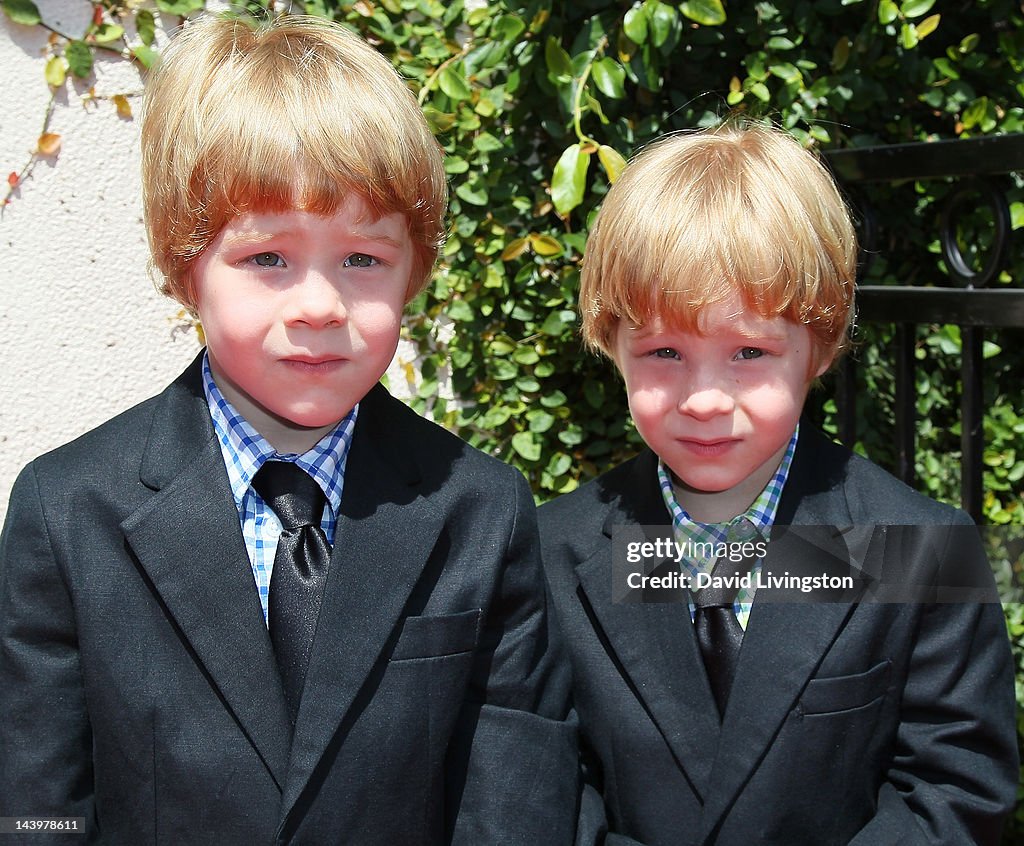 Actors Connor Fielding and Owen Fielding attend the 33rd Young Artist