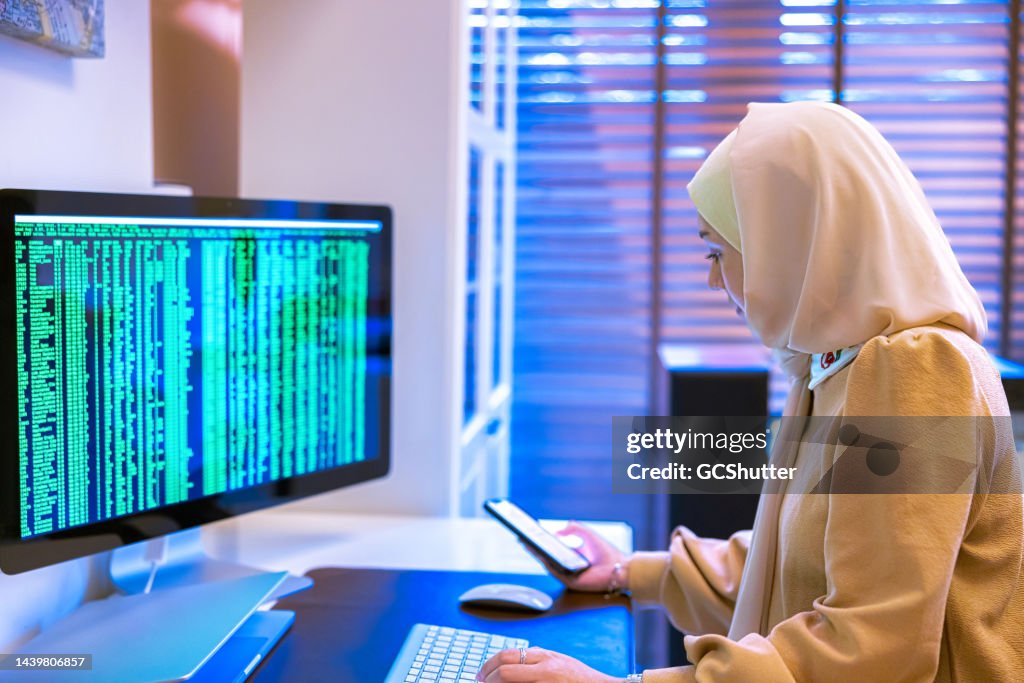 Busy day for a female Middle Eastern Computer Engineer
