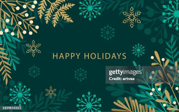 bildbanksillustrationer, clip art samt tecknat material och ikoner med merry christmas background - holiday wreath