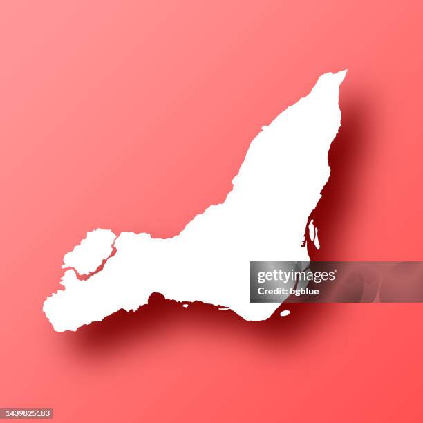 ilustraciones, imágenes clip art, dibujos animados e iconos de stock de mapa de la isla de montreal sobre fondo rojo con sombra - isla de montreal