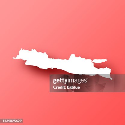 Java Map On Red Background With Shadow High-Res Vector Graphic - Getty ...