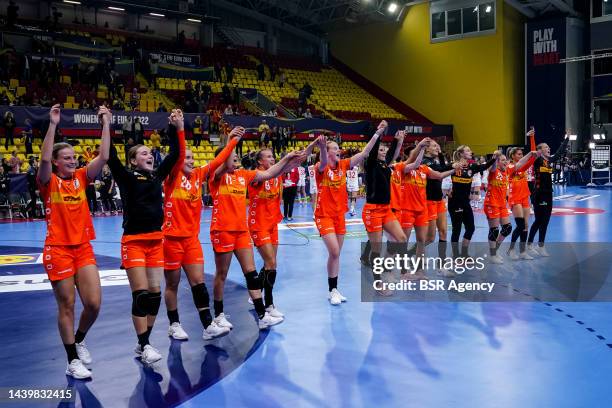 Laura van der Heijden of the Netherlands, Debbie Bont of the Netherlands, Bo van Wetering of the Netherlands, Kim Molenaar of the Netherlands, Kelly...