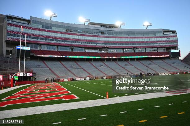 General view of the stadium before the game between the Nebraska Cornhuskers and the Minnesota Golden Gophers at Memorial Stadium on November 5, 2022...