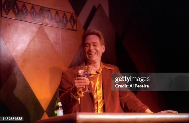 Comedian and Actor Scott Thompson of "Kids In The Hall" performs his Buddy Cole show at Caroline's Comedy Club on June 10, 1998 in New York City.