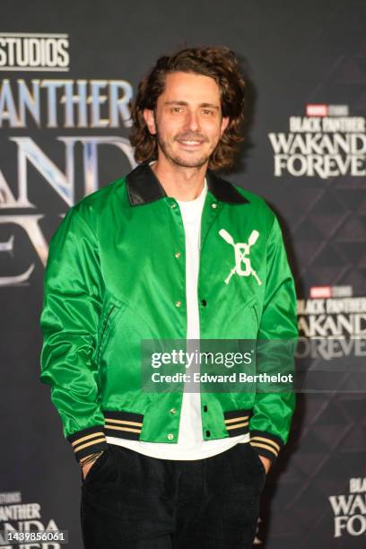 Guillaume Pley attends the "Black Panther: Wakanda Forever" Paris Screening photocall at Le Grand Rex, on November 7, 2022 in Paris, France.