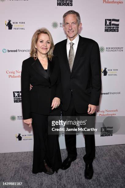 Renée Fleming and Tim Jessell attend the 16th Annual Stand Up For Heroes Benefit presented by Bob Woodruff Foundation and NY Comedy Festival at...