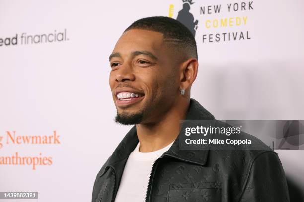 Joe Haden attends the 16th Annual Stand Up For Heroes Benefit presented by Bob Woodruff Foundation and NY Comedy Festival at David Geffen Hall on...